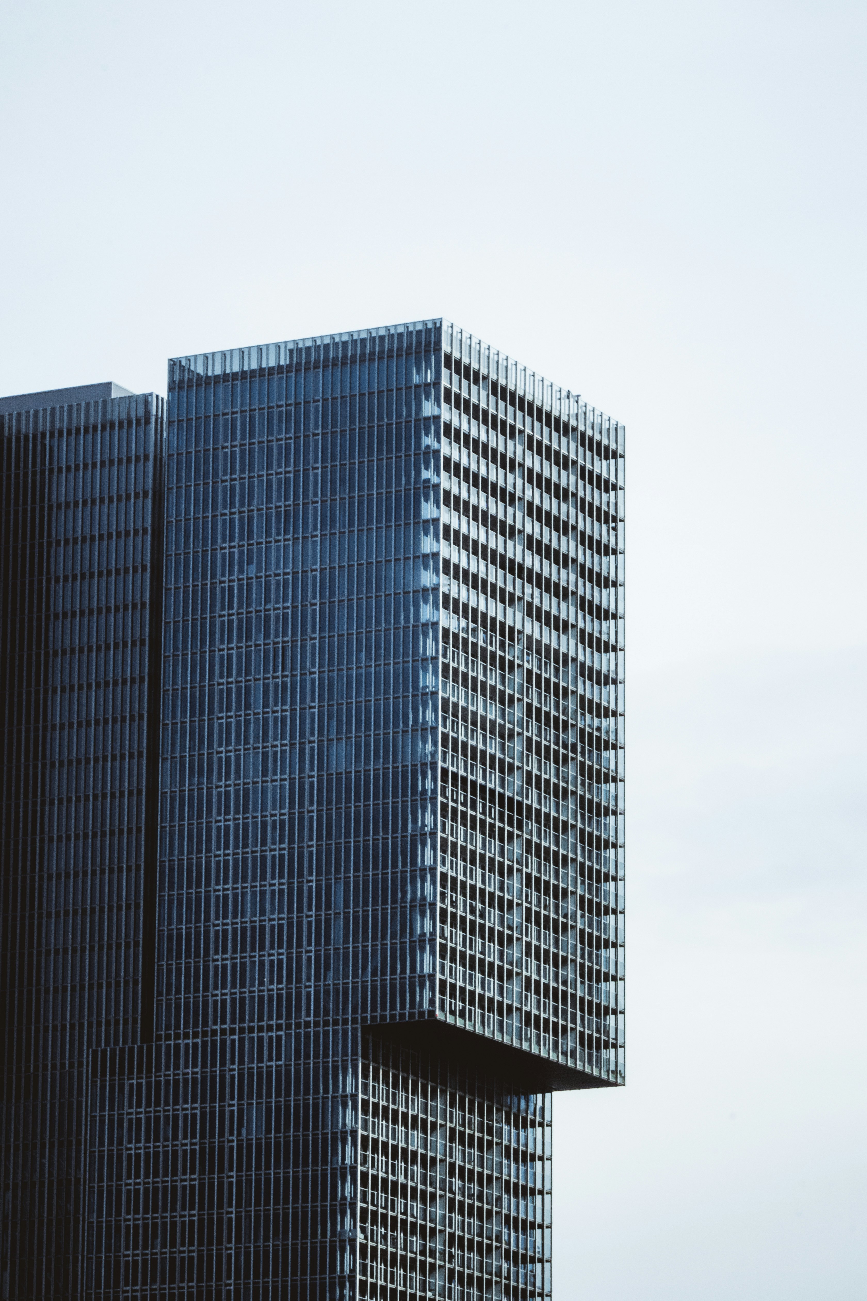 black and white concrete building